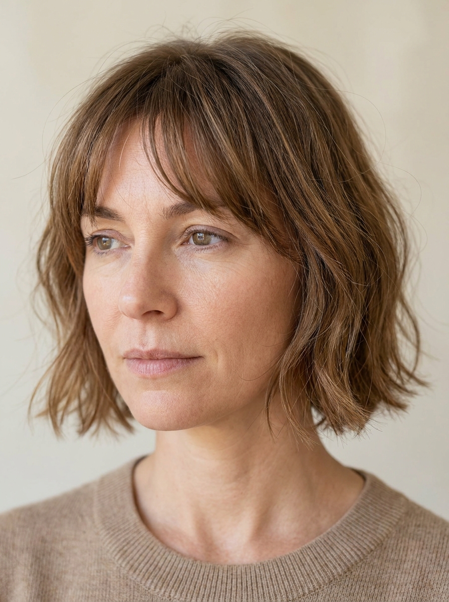 French Bob mit Wispy Bangs als Bob Frisuren mit Pony Inspiration 2026